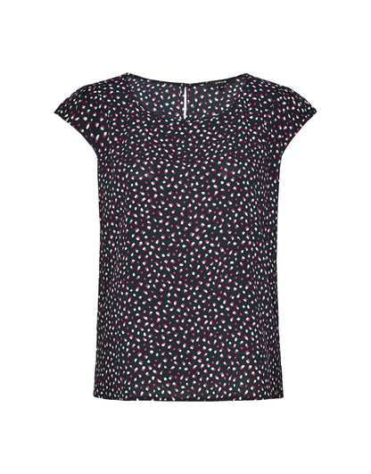 OPUS Blusenshirt Damen mit Punkteprint und Schlitz