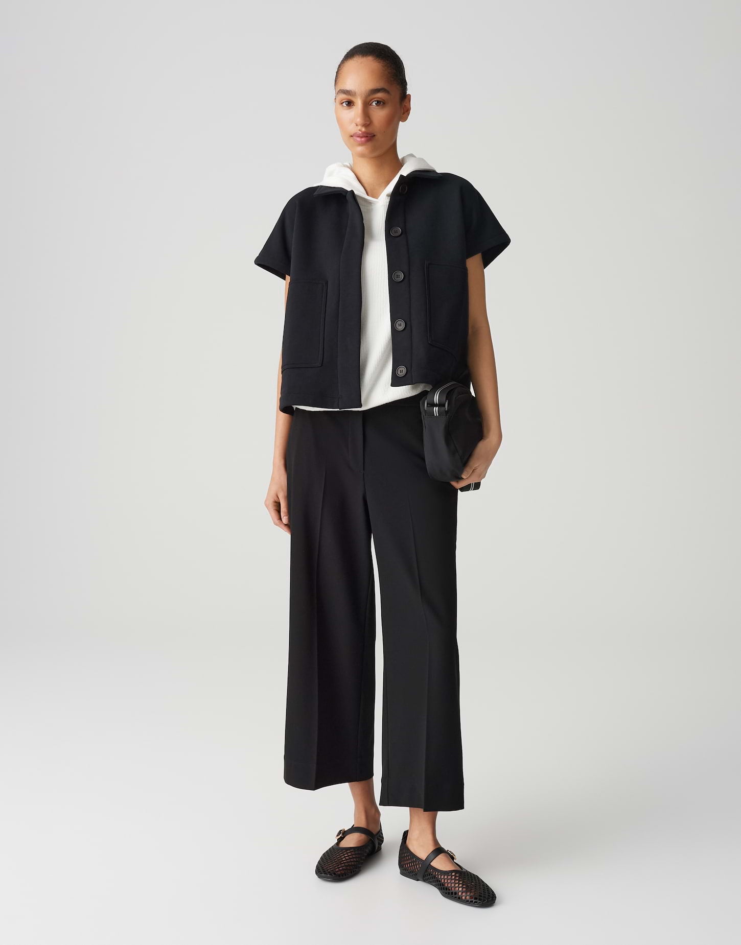 OPUS Webware Damen Hose mit Bügelfalten und Gummibund