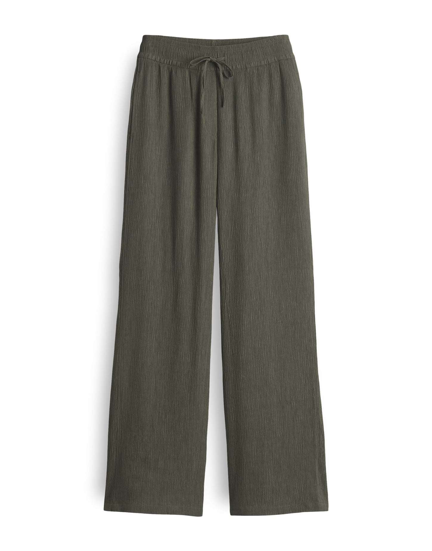 OPUS Crinkle Webware Hose Damen Straight Fit Elastisch