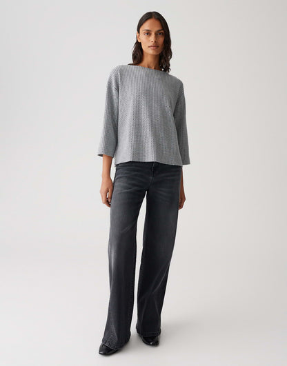 OPUS U-Boot-Ausschnitt Damen Sweatshirt 3/4 Arm