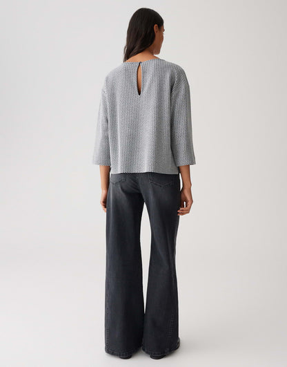 OPUS U-Boot-Ausschnitt Damen Sweatshirt 3/4 Arm