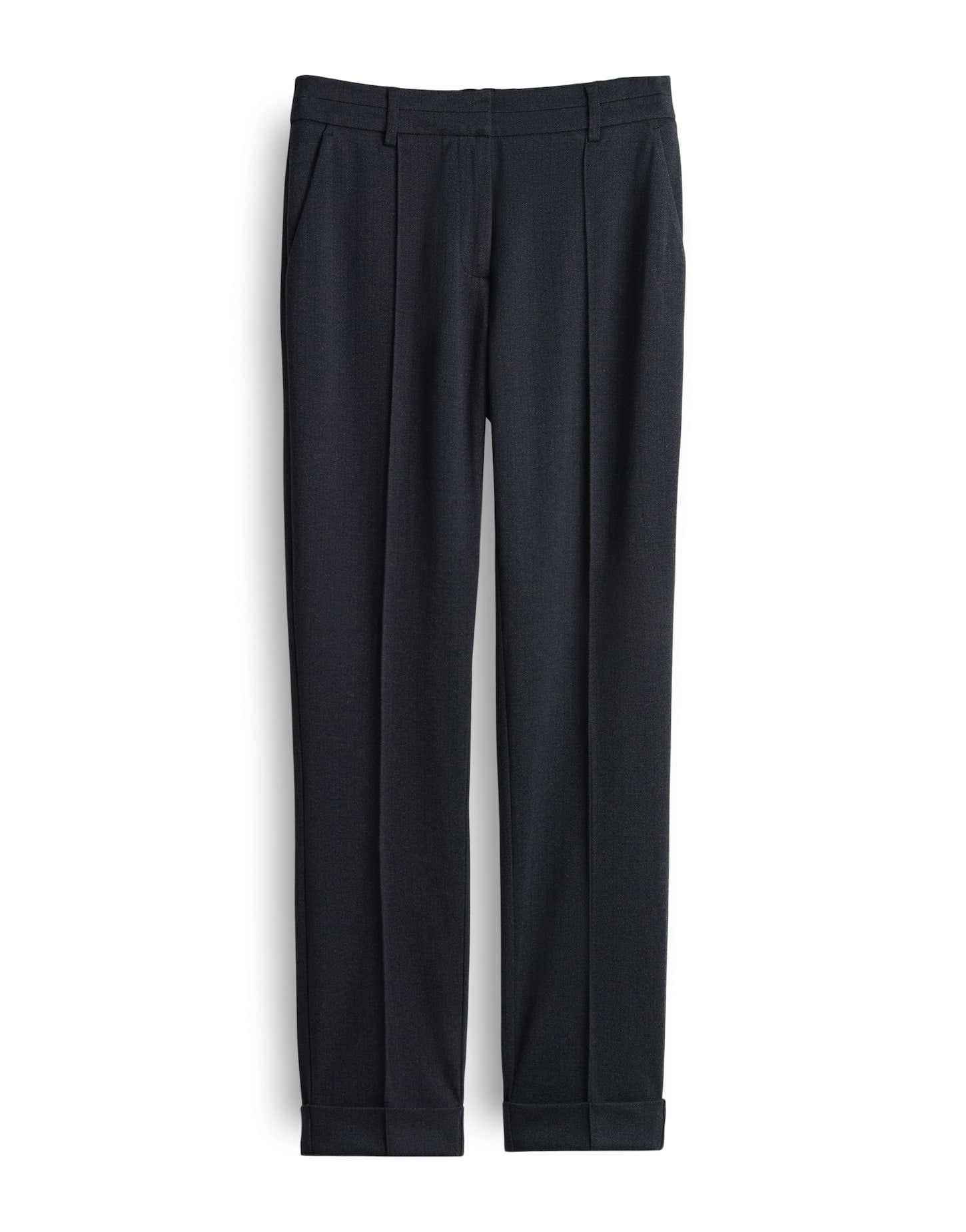 OPUS Schmale Fischgratmuster Hose Damen Elegant Gummibund