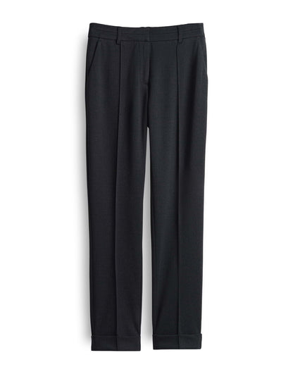 OPUS Schmale Fischgratmuster Hose Damen Elegant Gummibund