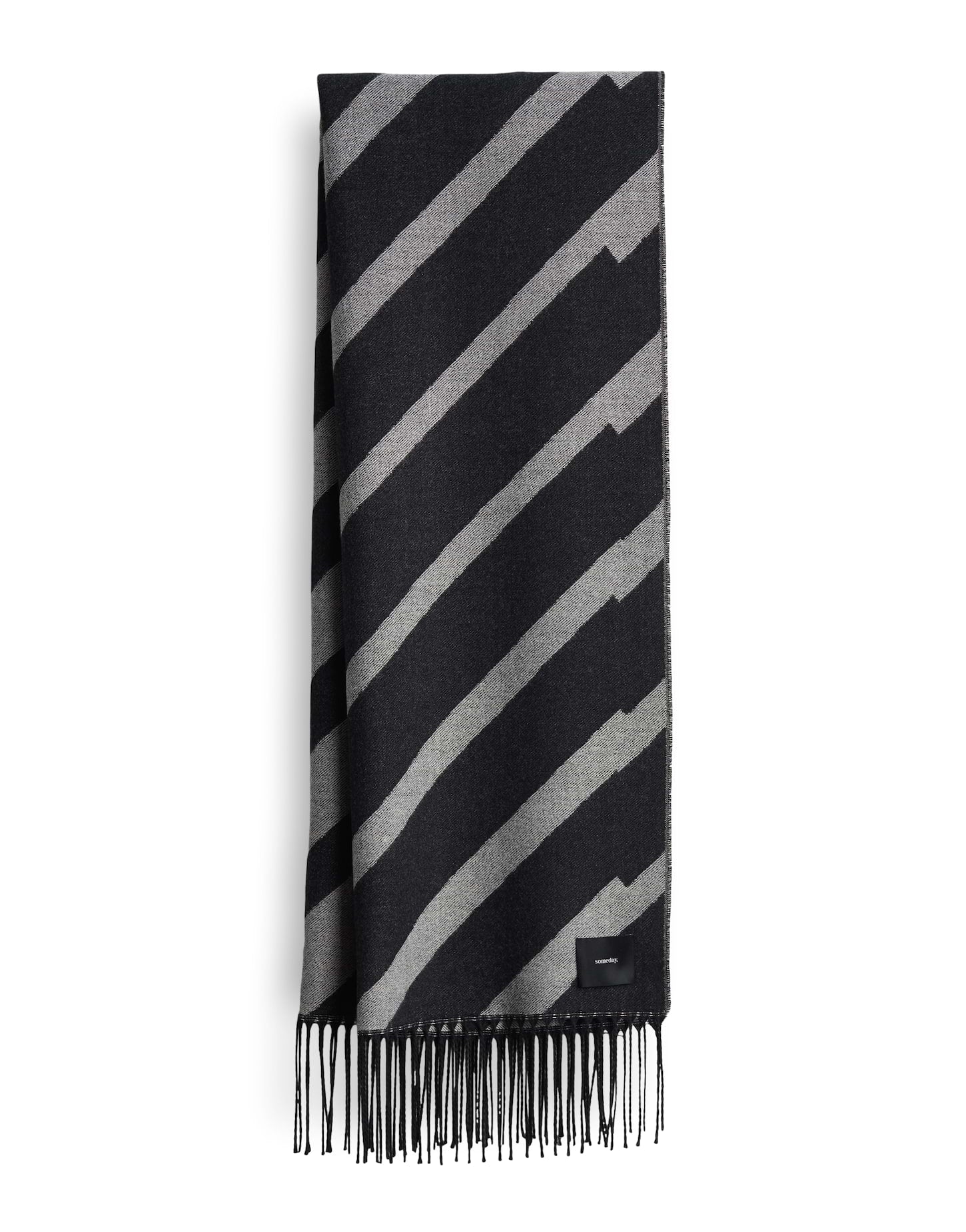 Someday Damen Schal Fransen Two-tone Muster 190 cm x 67 cm