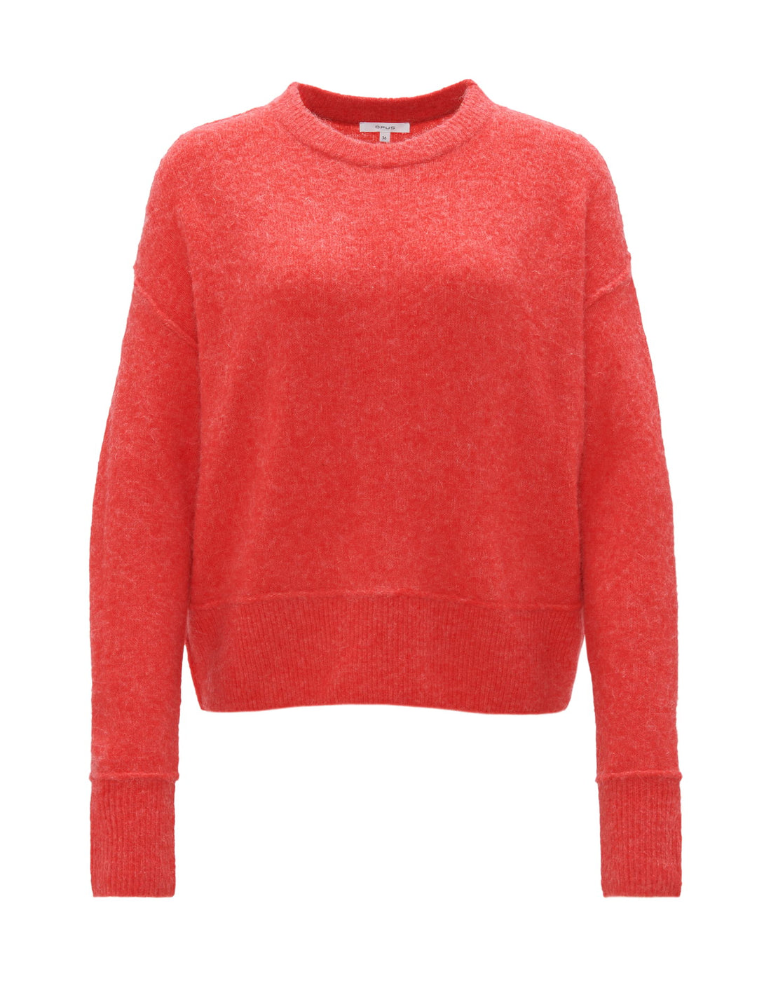 Cropped Strickpullover Damen O-Form Langarm Wolle