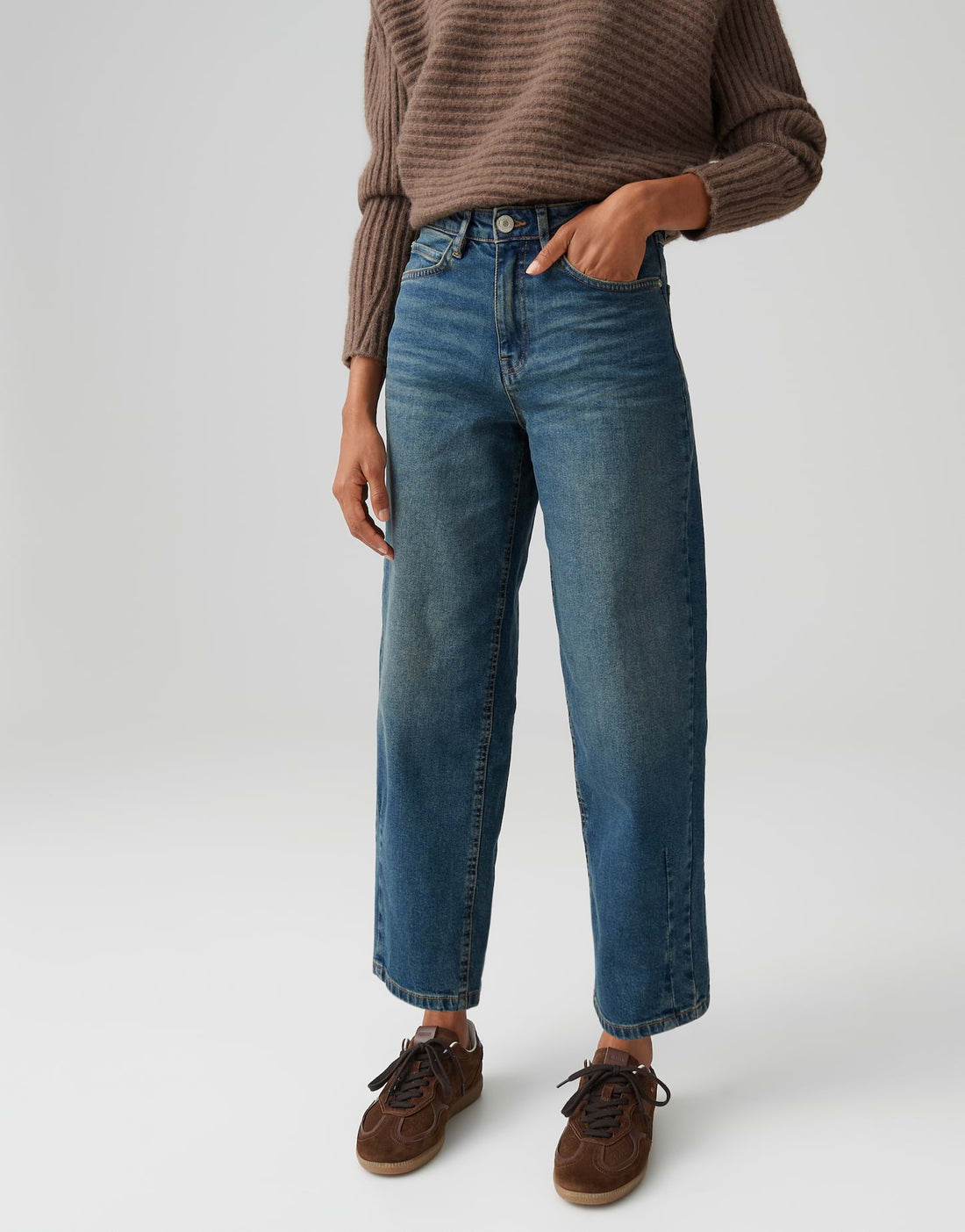 OPUS Denim Damen Hose Slim Fit Stretch Baumwolle L28