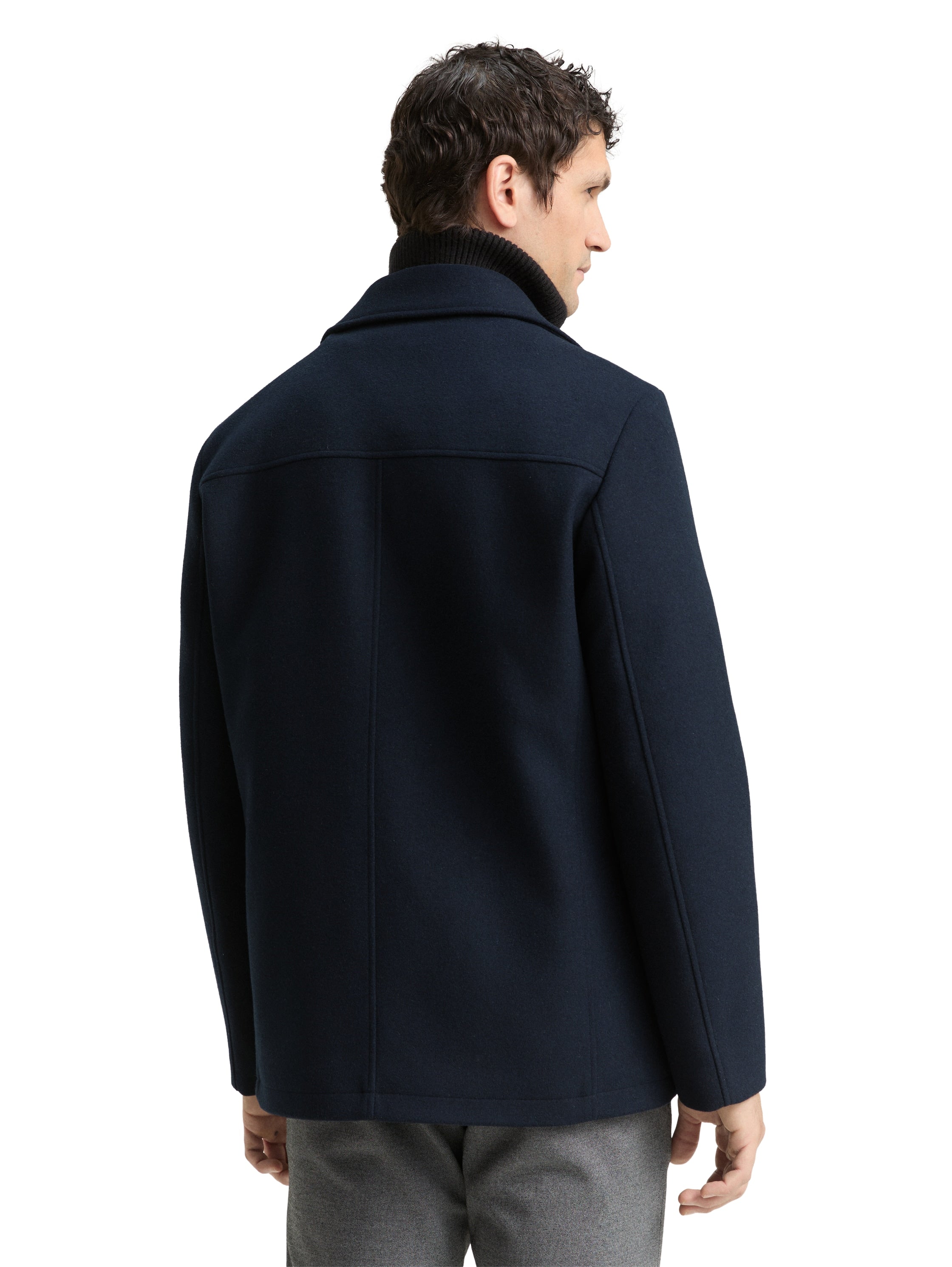 2-in-1 Wolljacke mit abnehmbarer Innenjacke