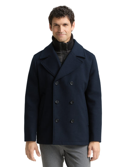 2-in-1 Wolljacke mit abnehmbarer Innenjacke