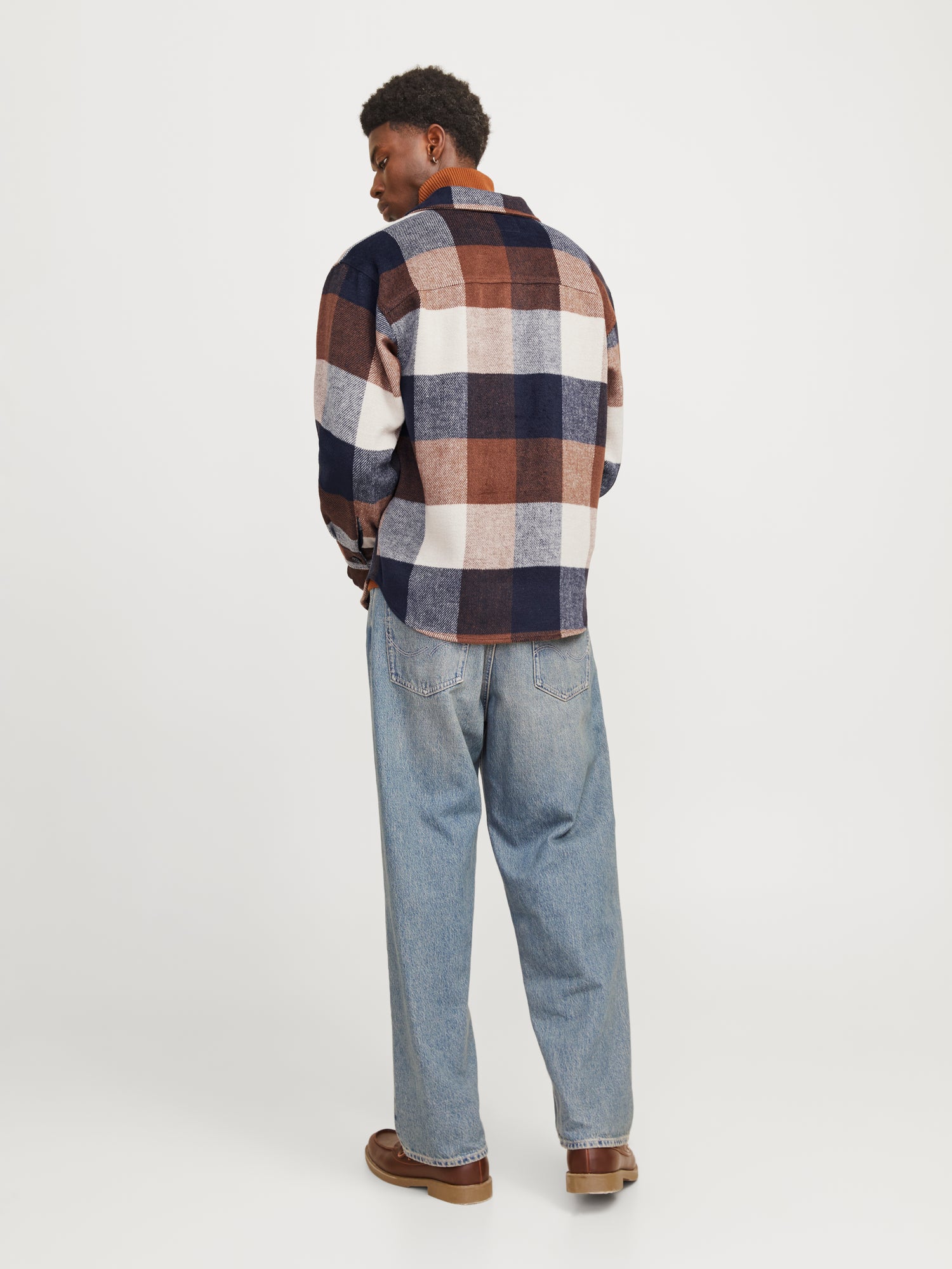 Bestseller Herren Hemdjacke Langarm Twill Hemdkragen Brusttaschen Locker geschnitten