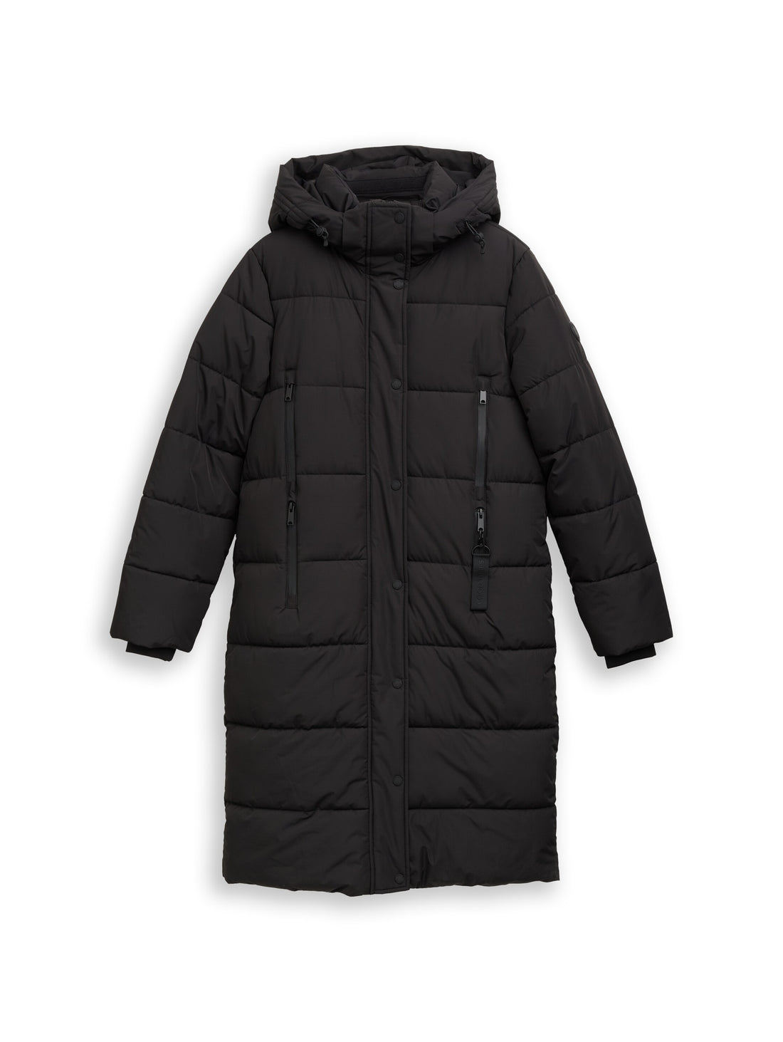 Puffer-Mantel mit abnehmbarer Kapuze