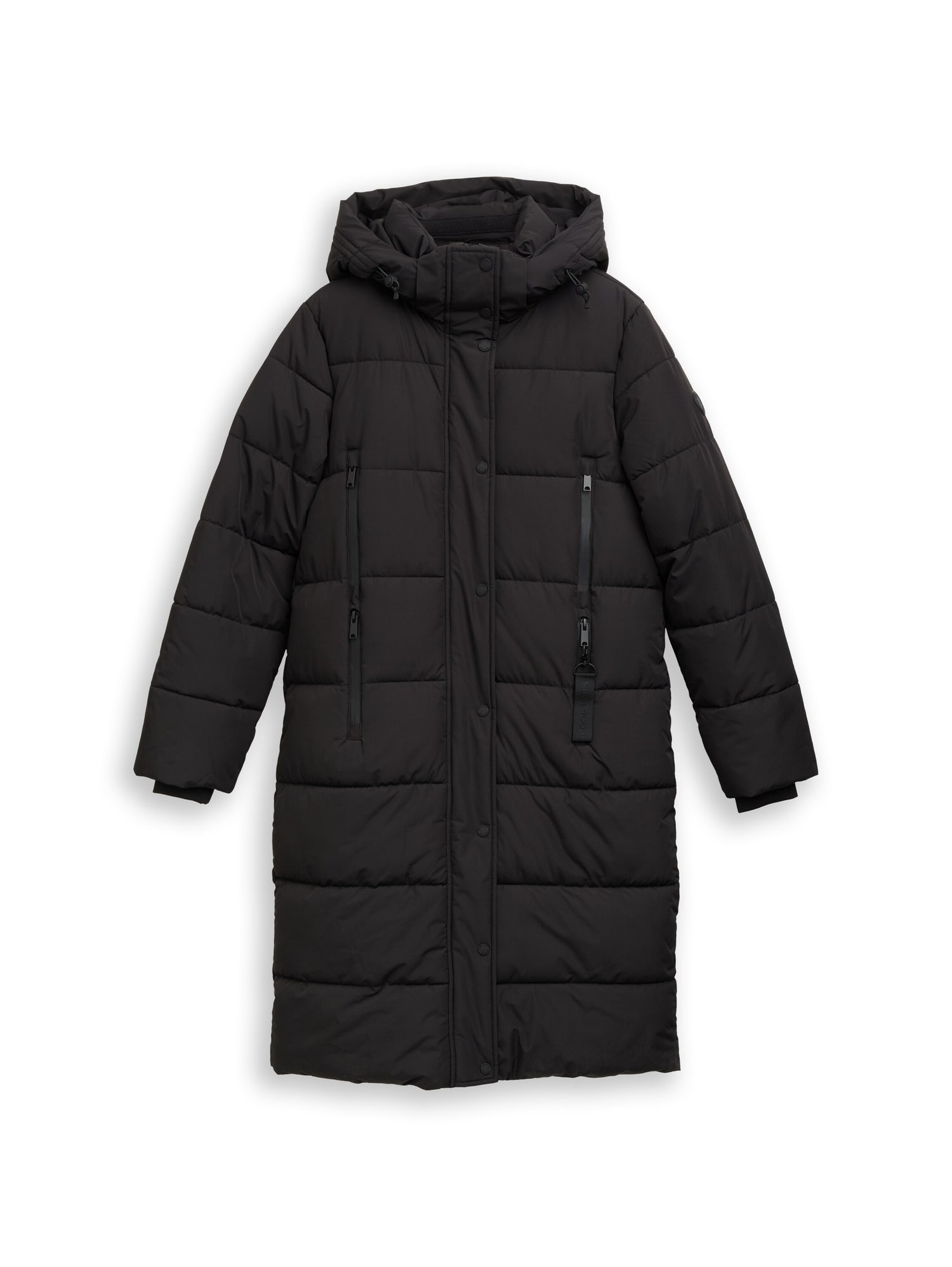 Puffer-Mantel mit abnehmbarer Kapuze
