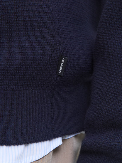 Strickjacke Herren Langarm Polokragen Locker geschnitten