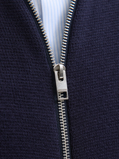 Strickjacke Herren Langarm Polokragen Locker geschnitten