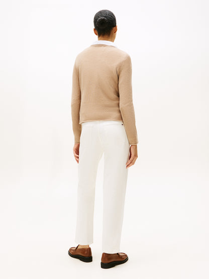 SOFT WOOL V-NK LS SWEATER