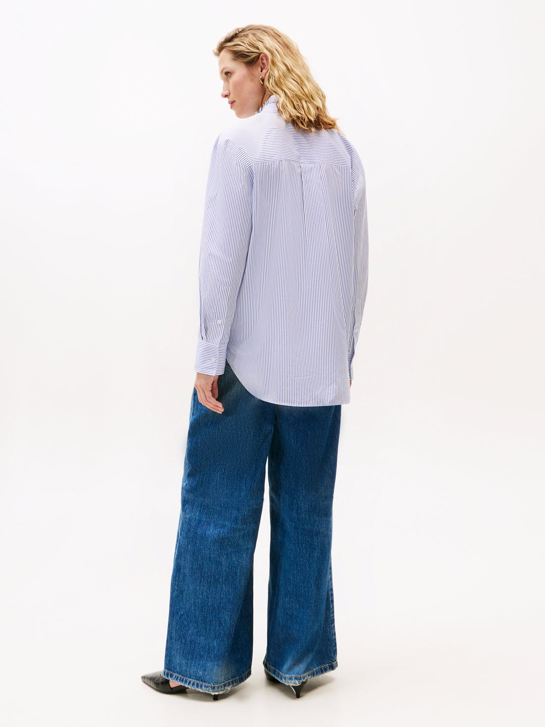 POPLIN RUFFLE SHIRT