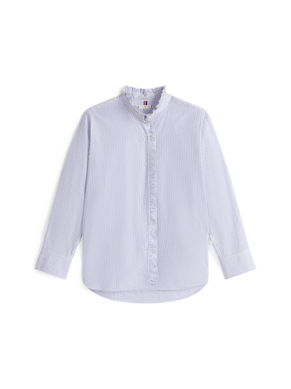 POPLIN RUFFLE SHIRT