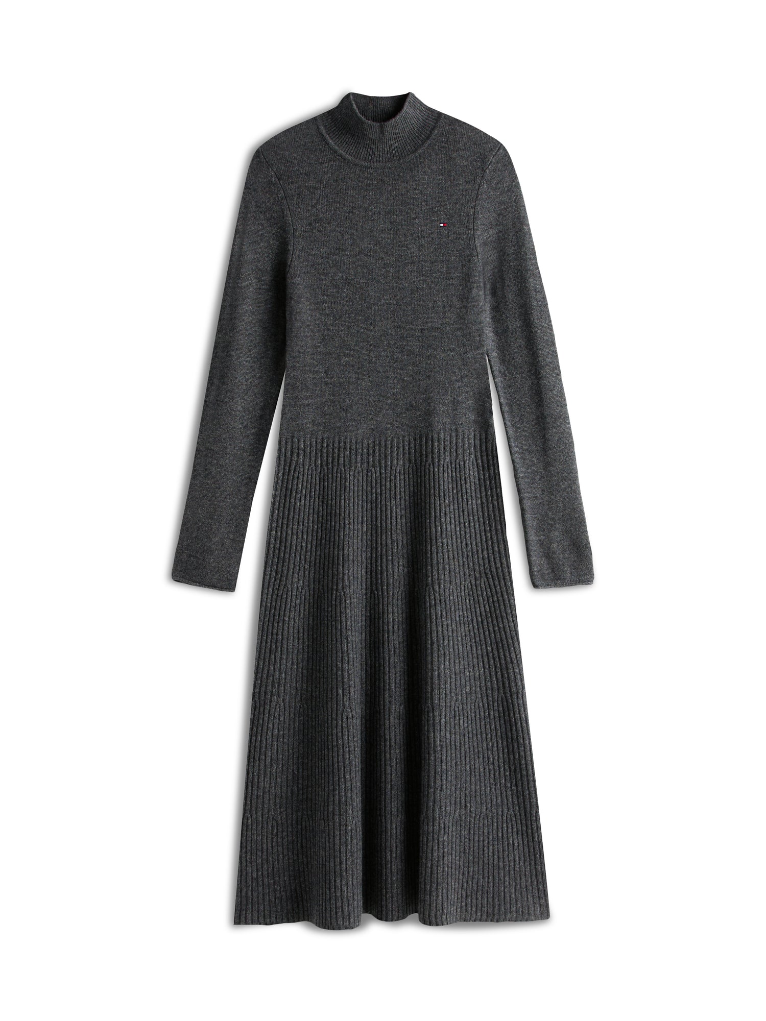 SOFT WOOL LS MOCK-NK SWT DRESS