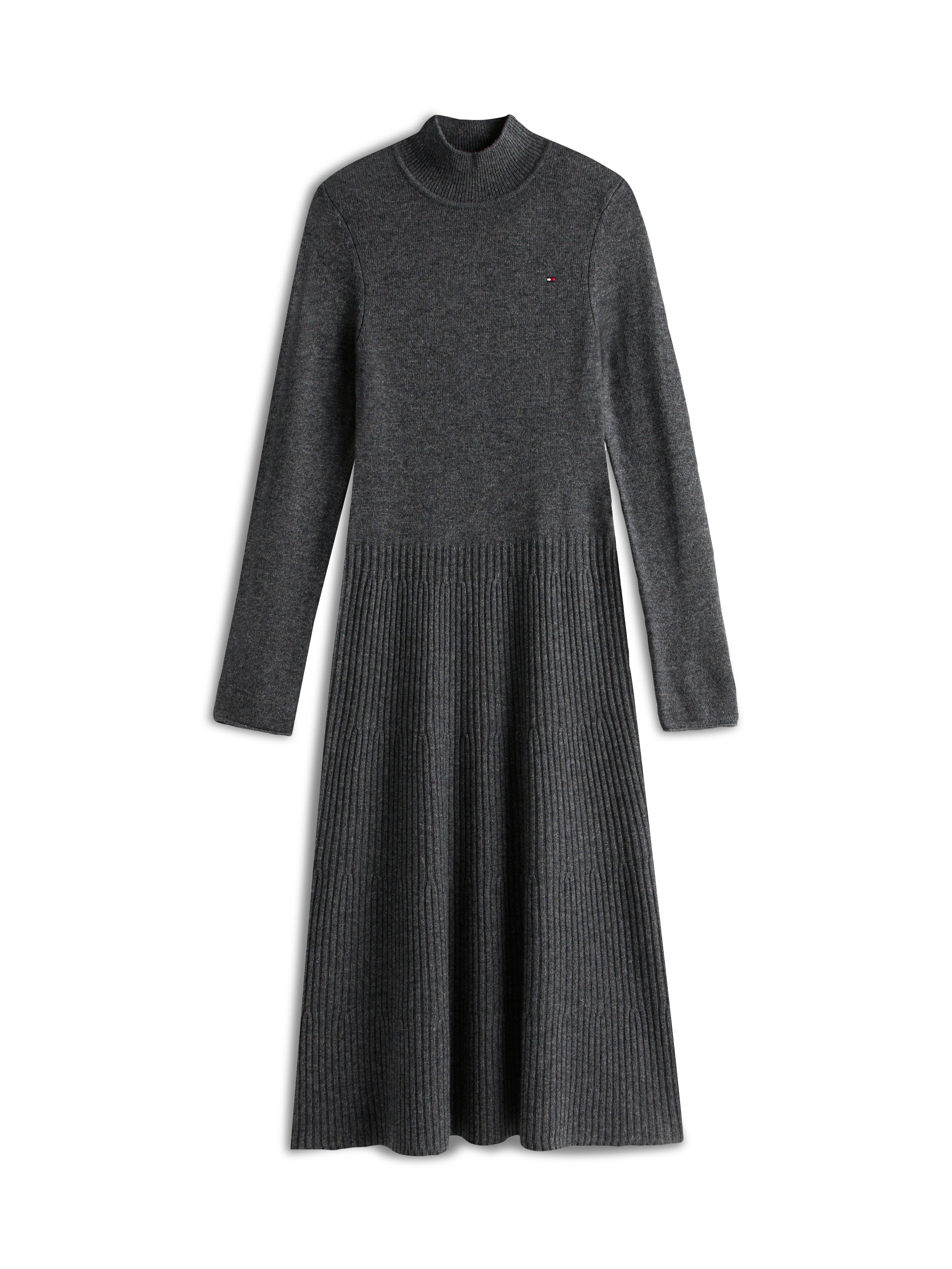 SOFT WOOL LS MOCK-NK SWT DRESS