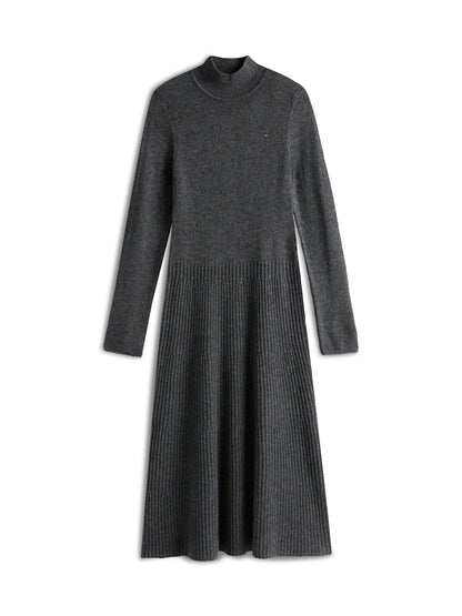 SOFT WOOL LS MOCK-NK SWT DRESS