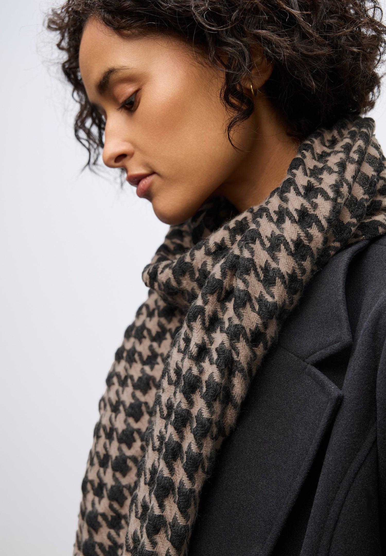 Street One Damen Schal Fransen Two Tone Muster Weich