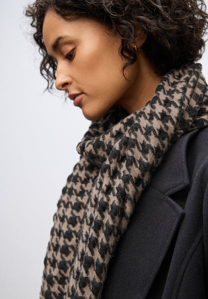 Street One Damen Schal Fransen Two Tone Muster Weich