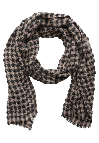 Street One Damen Schal Fransen Two Tone Muster Weich