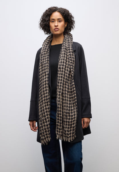 Street One Damen Schal Fransen Two Tone Muster Weich