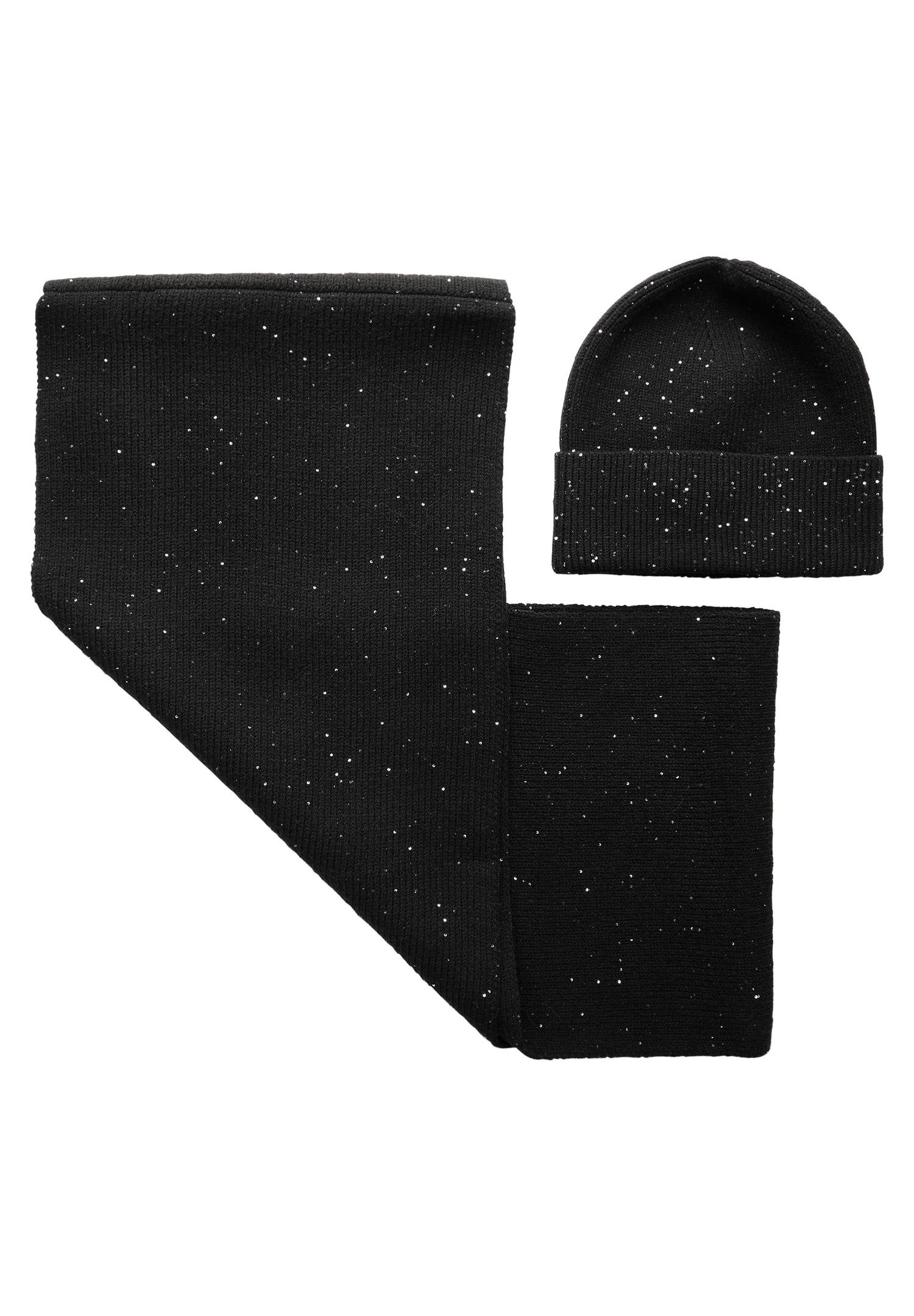 Beanie mit Pailletten