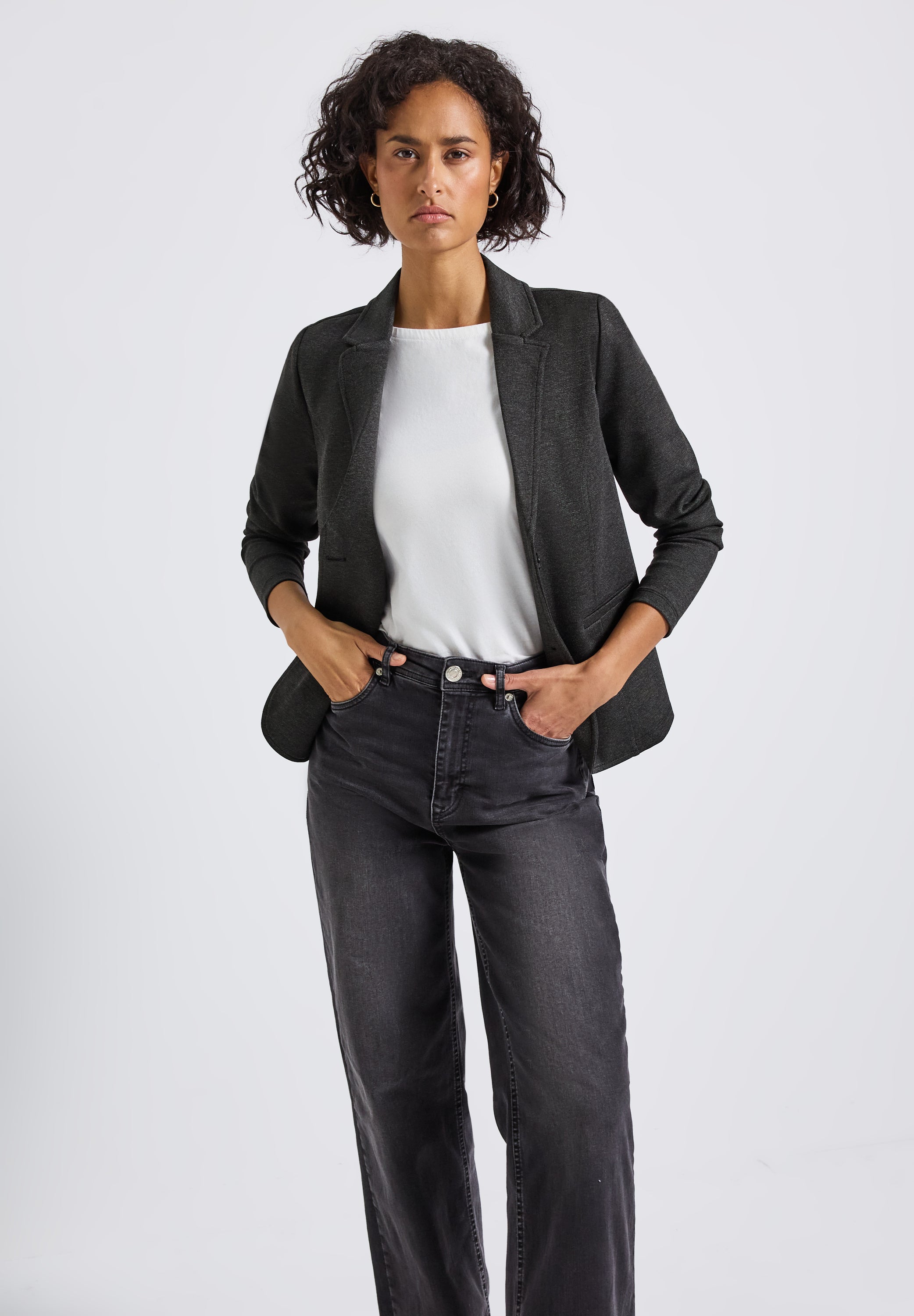 Basic Piqué Blazer