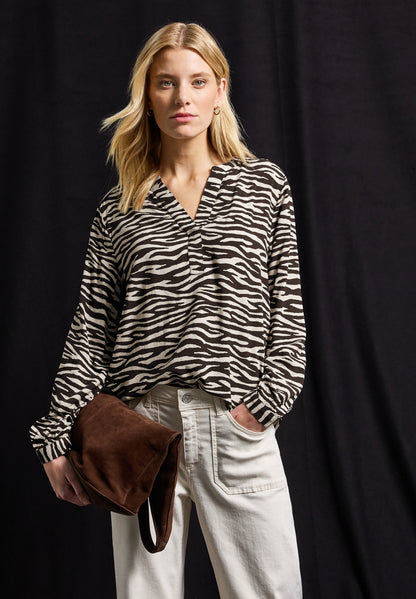 Tunika mit Zebra Print