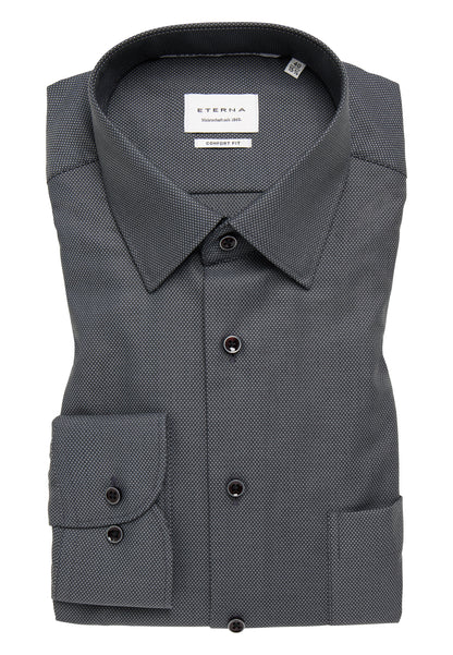 Dynamic Cotton Herren Langarmhemd Kent-Kragen bügelfrei