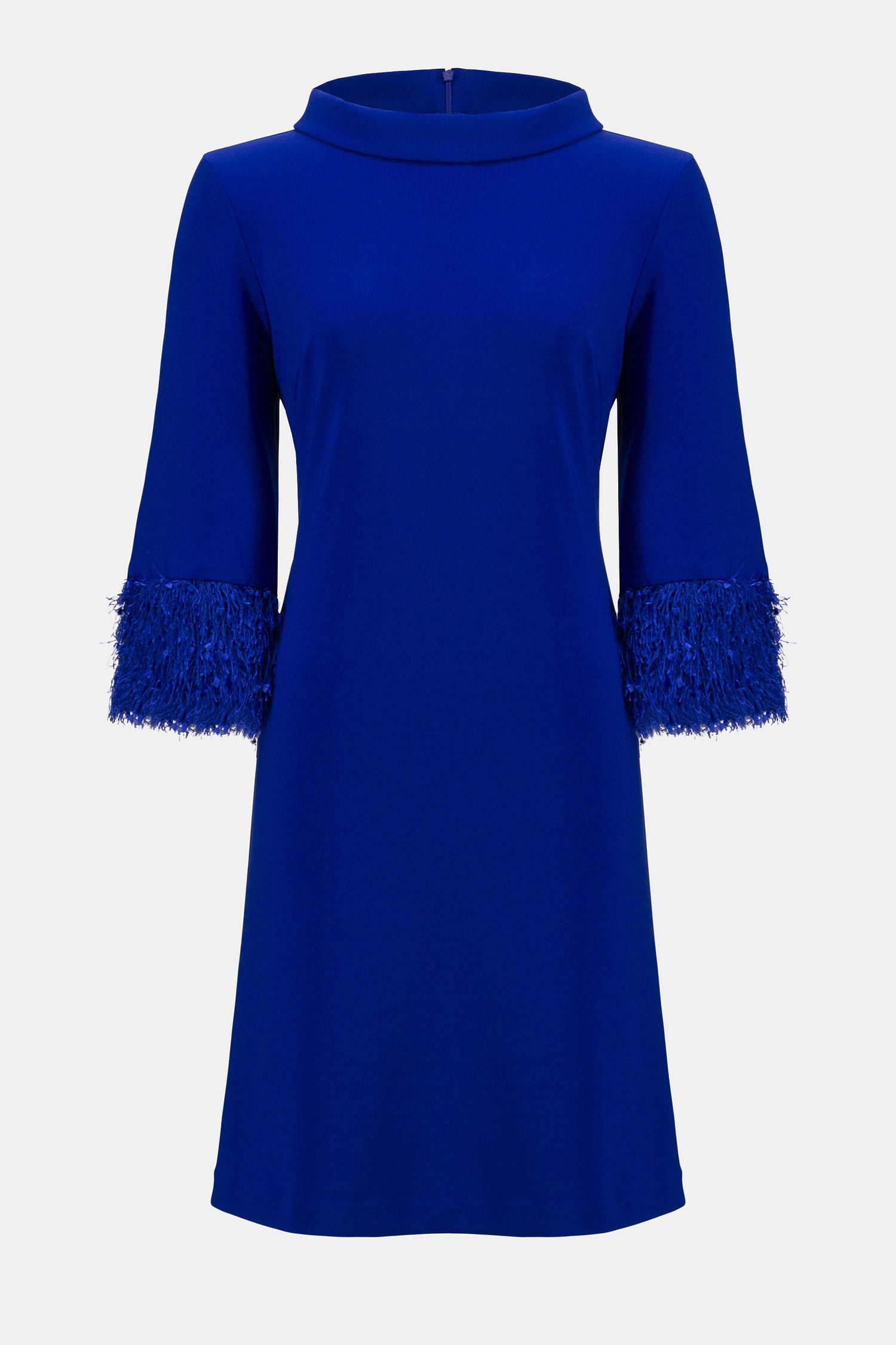 Kleid in A-Linie aus feinem Jersey und neuartigem Stoff