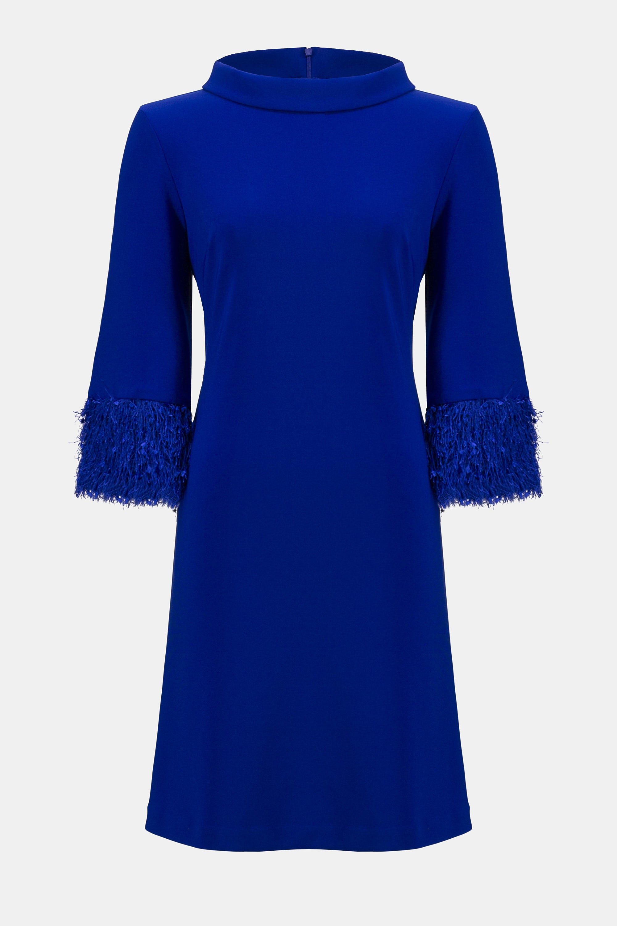 Kleid in A-Linie aus feinem Jersey und neuartigem Stoff