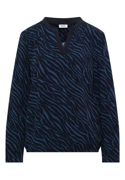 Bluse mit Zebra Print