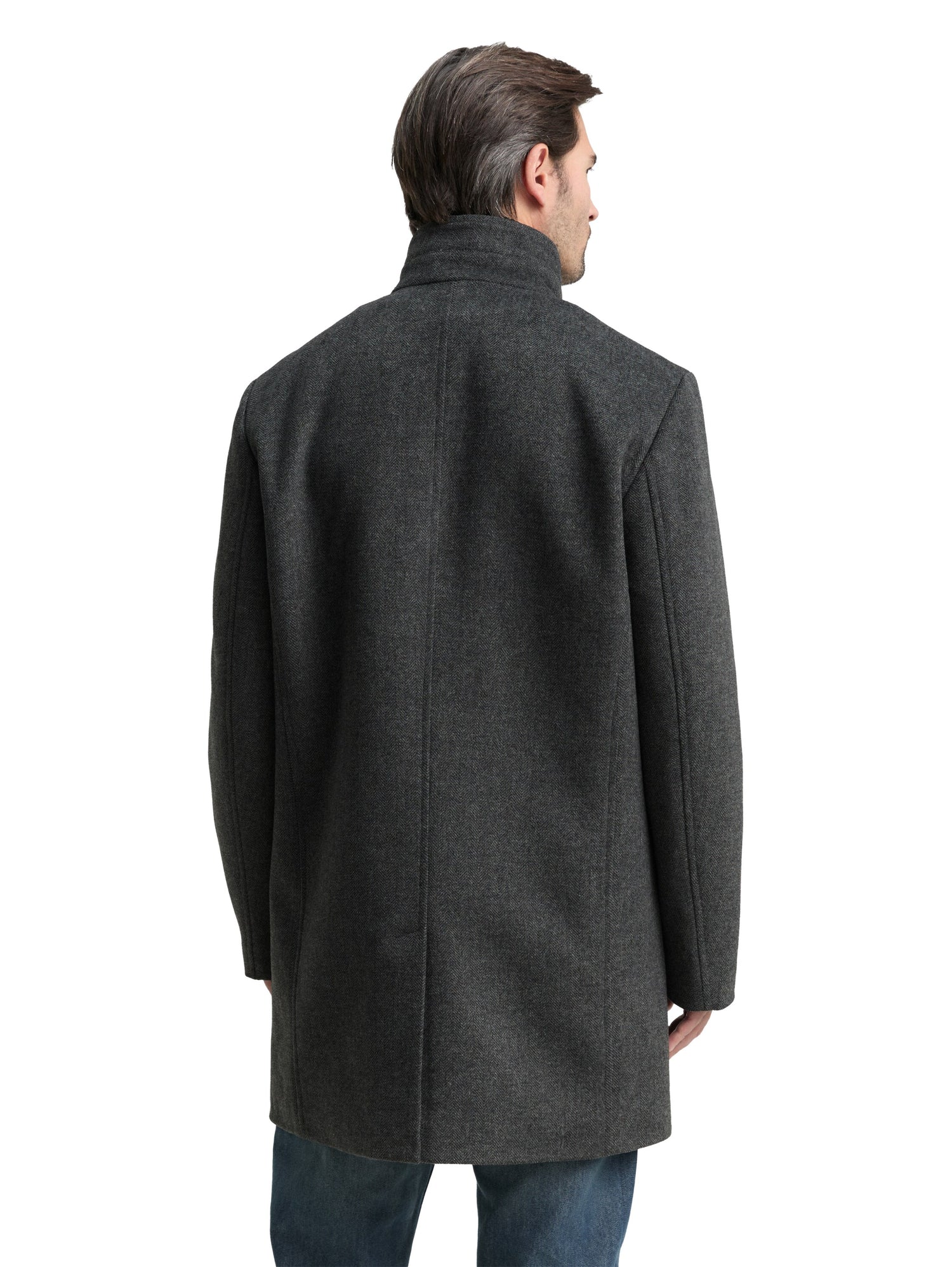 2-in-1 Wollmantel mit abnehmbarer Innenjacke
