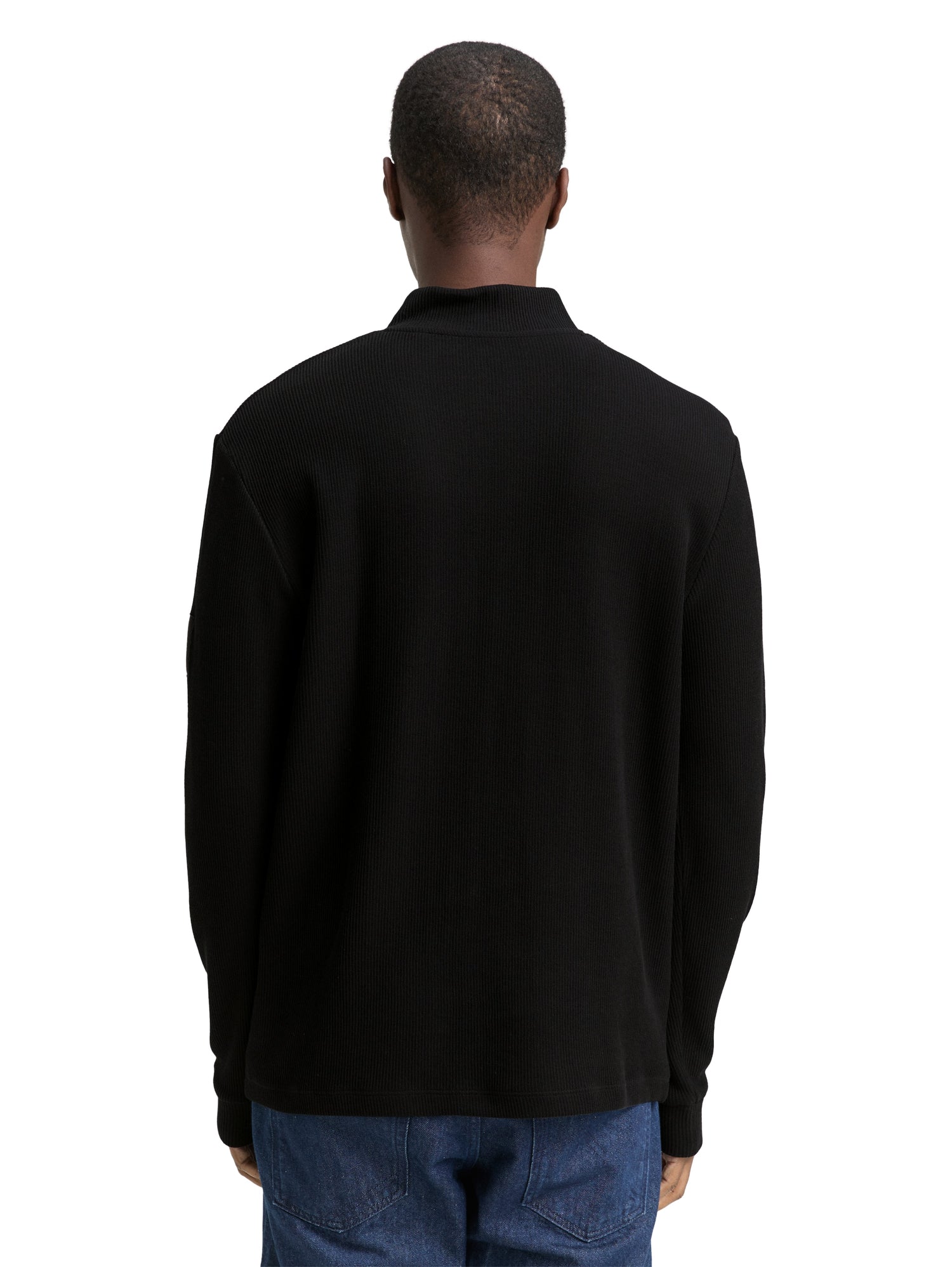 Troyer Langarmshirt mit Rippstruktur