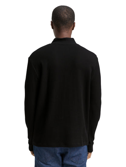 Troyer Langarmshirt mit Rippstruktur