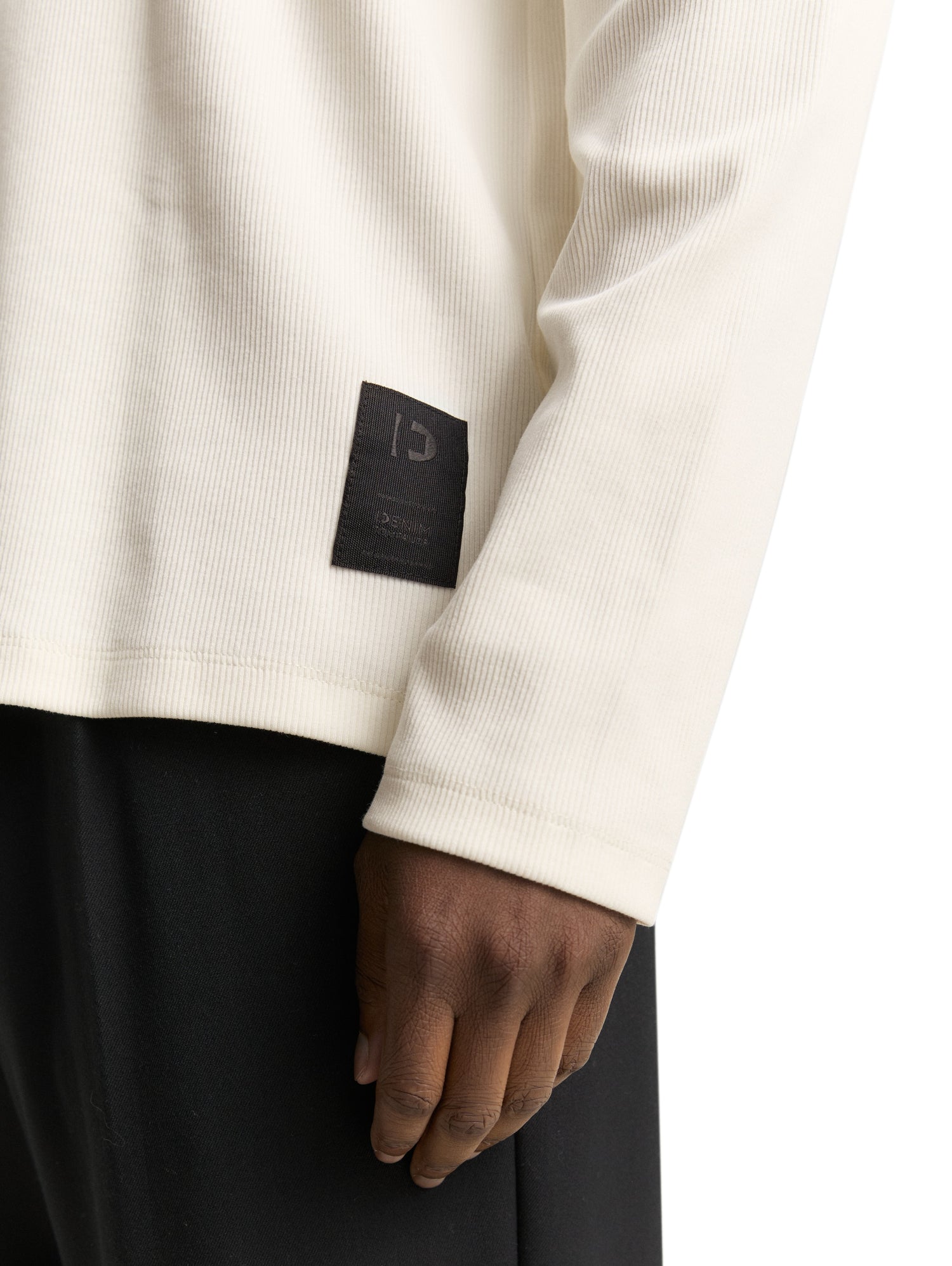 Langarmshirt mit Rippstruktur
