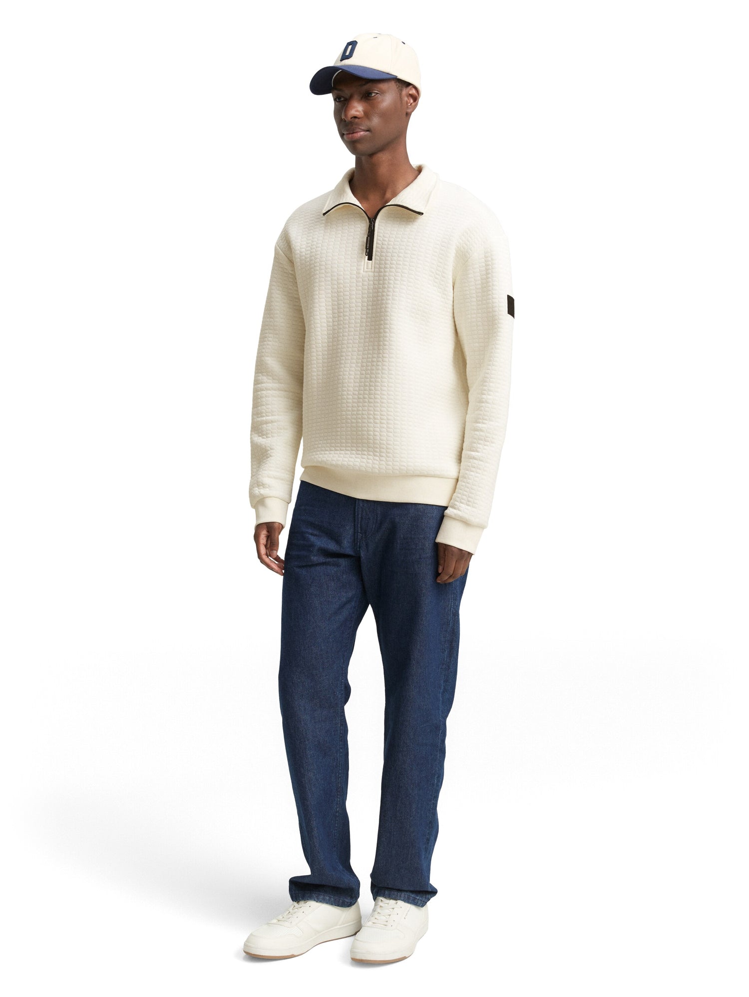Troyer Sweatshirt mit Logo-Badge