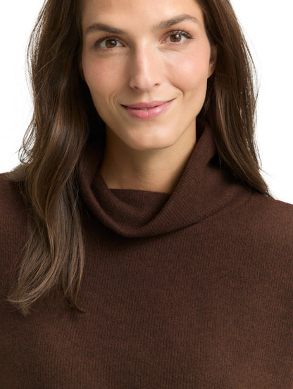 Loose Fit Sweatshirt mit Rollkragen