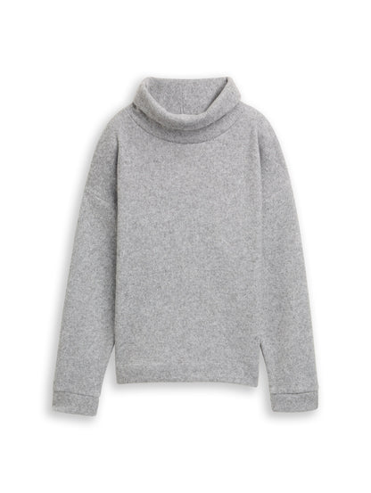 Loose Fit Sweatshirt mit Rollkragen