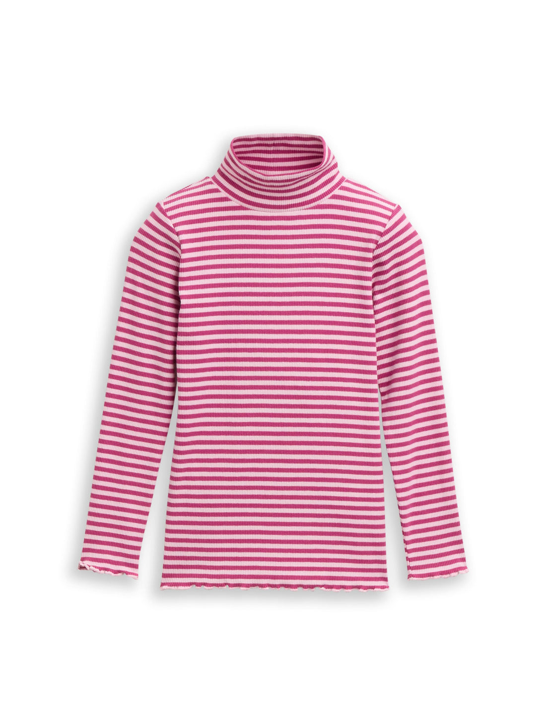 Ripp Langarmshirt mit Streifenmuster