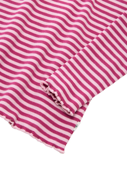 Ripp Langarmshirt mit Streifenmuster