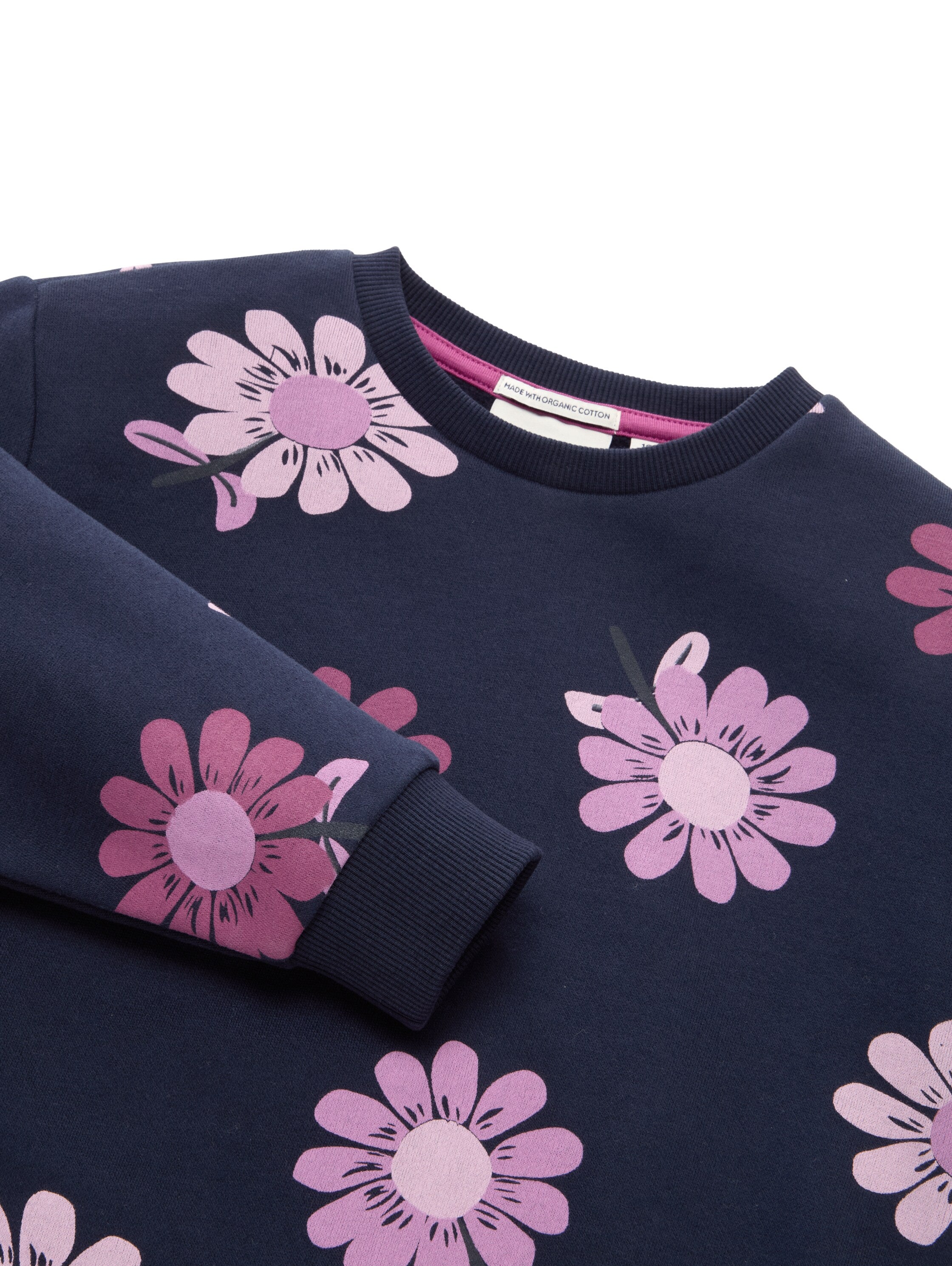 Cropped Sweatshirt mit Allover-Print