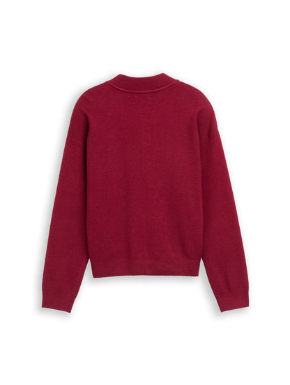 Bomber Cardigan mit Reißverschluss
