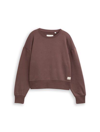 Basic Sweatshirt mit Badge