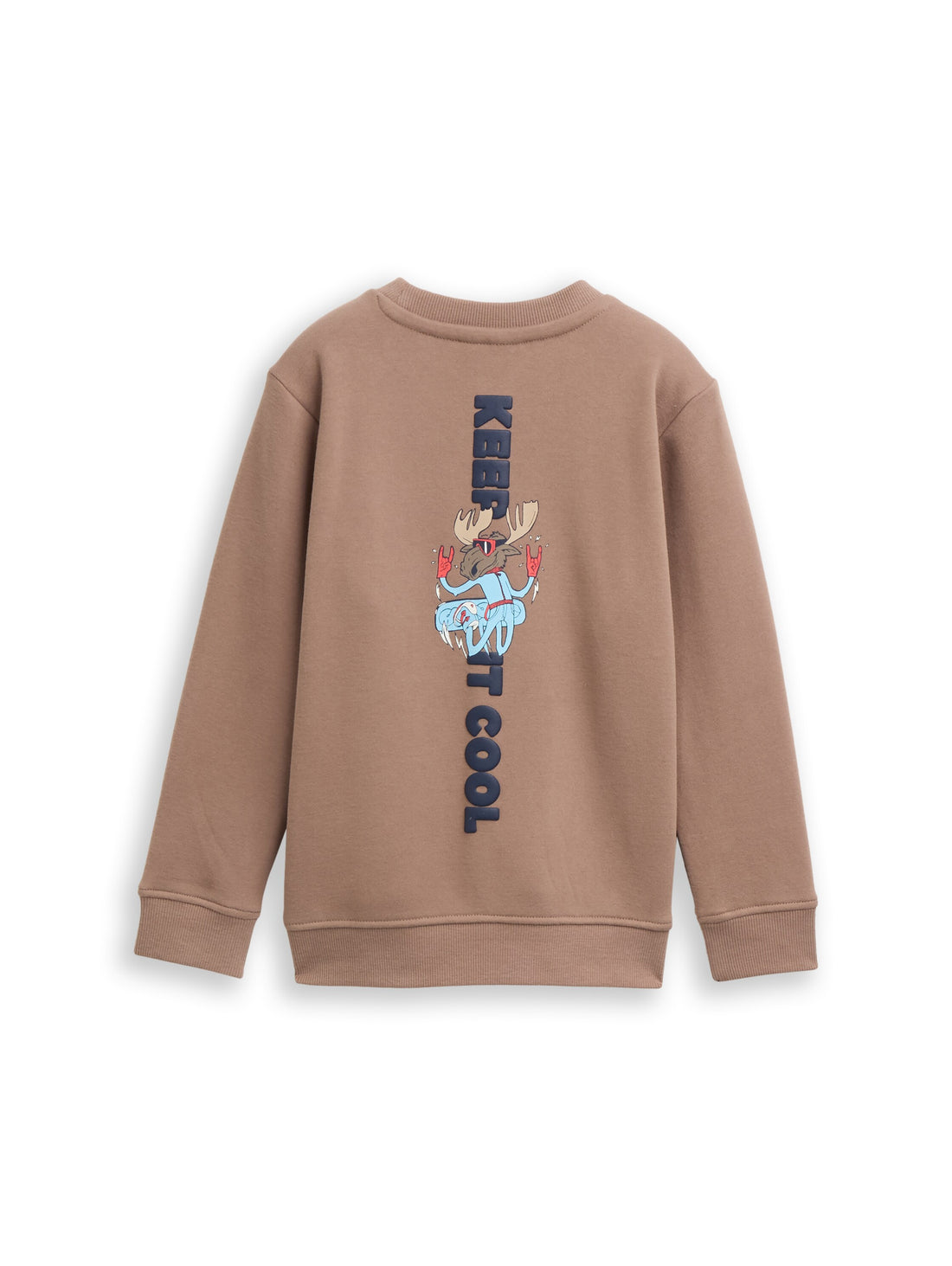 Basic Sweatshirt mit Rückenprint