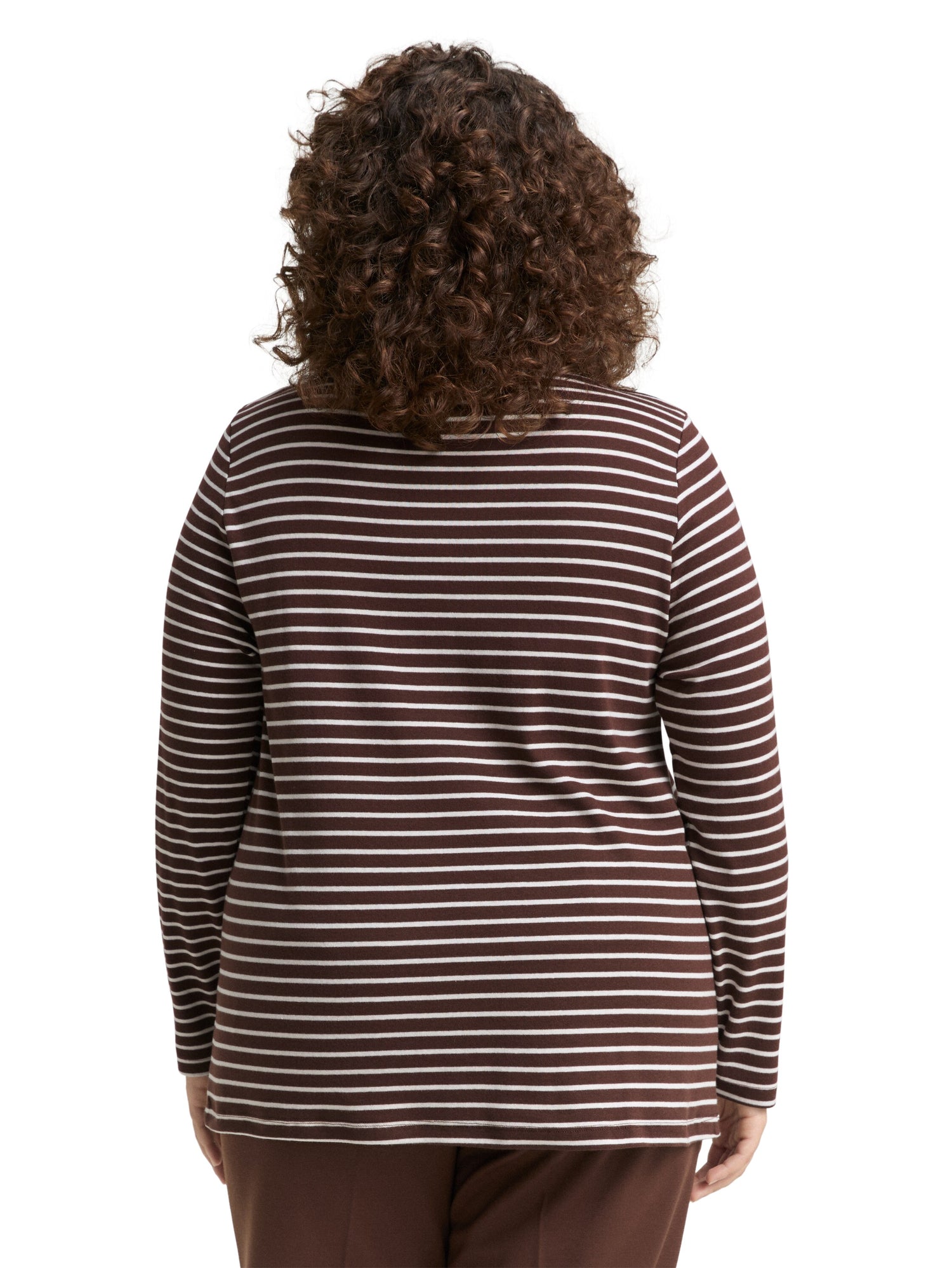 Plus Size - Langarmshirt mit Streifenmuster