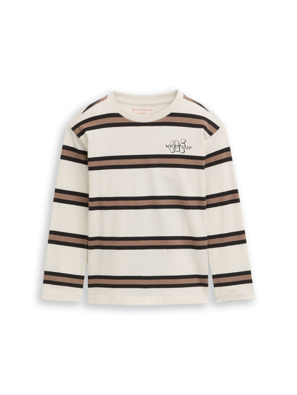 Langarmshirt mit Streifenmuster