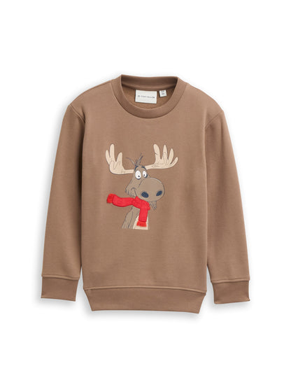 Basic Sweatshirt mit Print